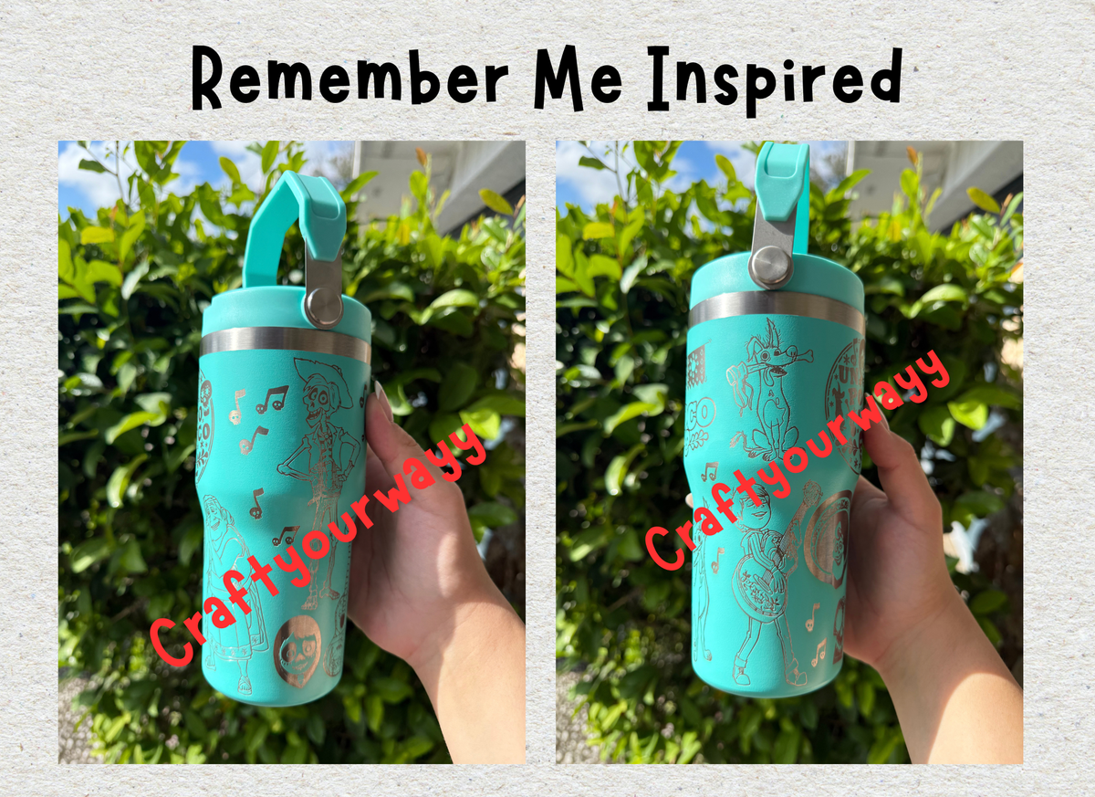 Remember Me Mexican Engraved Tumbler, Different Sizes Available