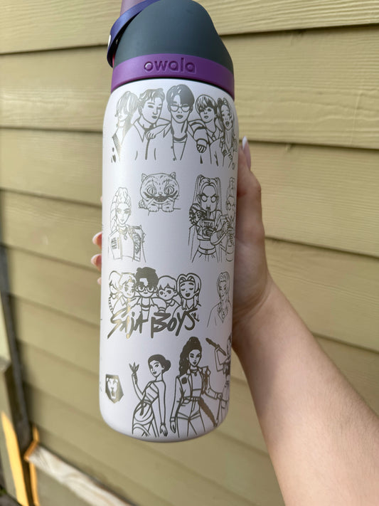 Demon Hunters Engraved Owala Free Sip Kpop