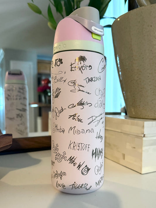 Disney Autographs All Pals Owala Engraved Free Sip