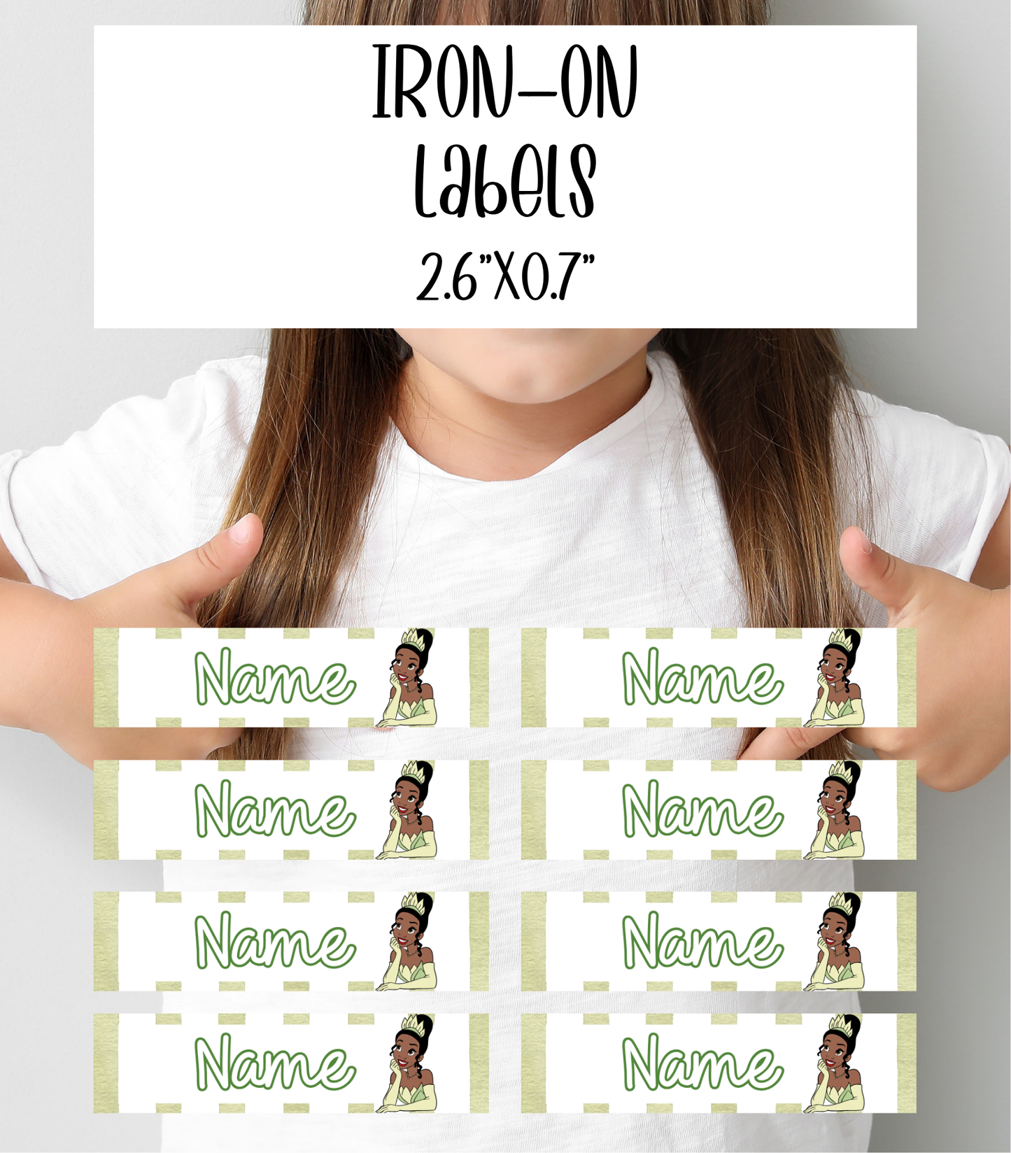 Iron-On Disney Clothing Labels, Pack of 8