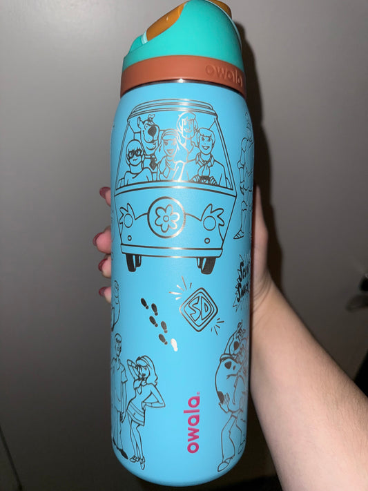 Scooby Doo Engraved Owala Free Sip Mystery Gang Inspired