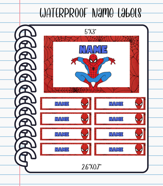 Waterproof Kids Name Labels, Pack of 9