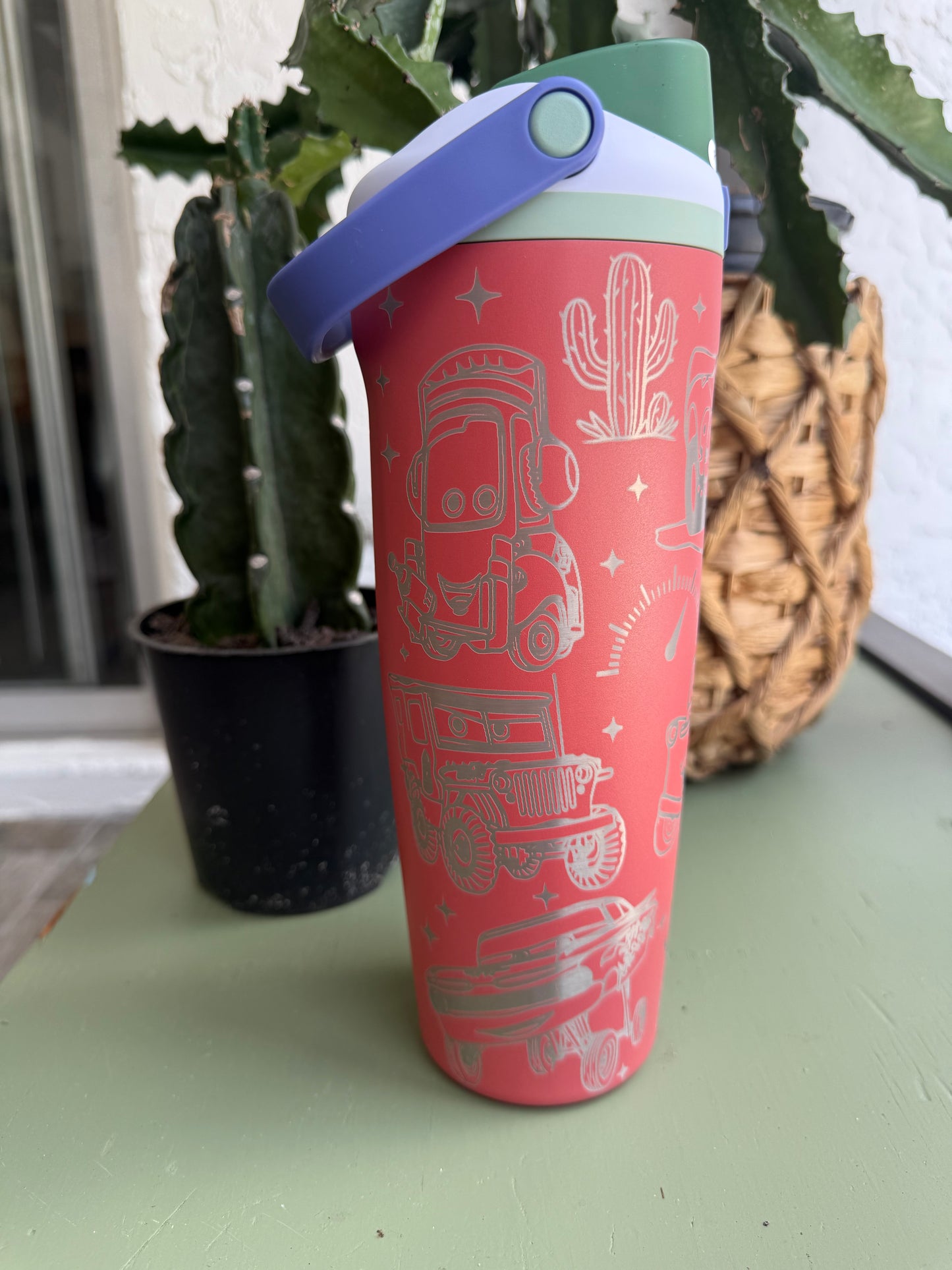 Cars Movie Engraved Owala Free Sip Sway 30oz