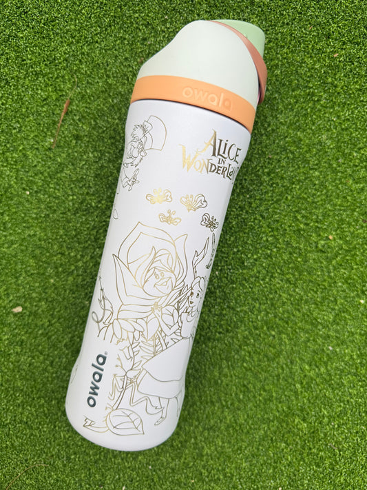 Alice In Wonderland Owala Engraved Free Sip, 24oz