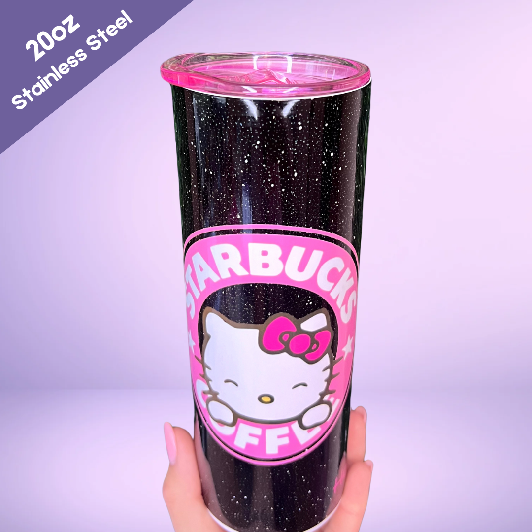 Hello Kitty Personalized 20oz with Pink lid Starbucks Stainless Steel w/ Straw perfect gift for her