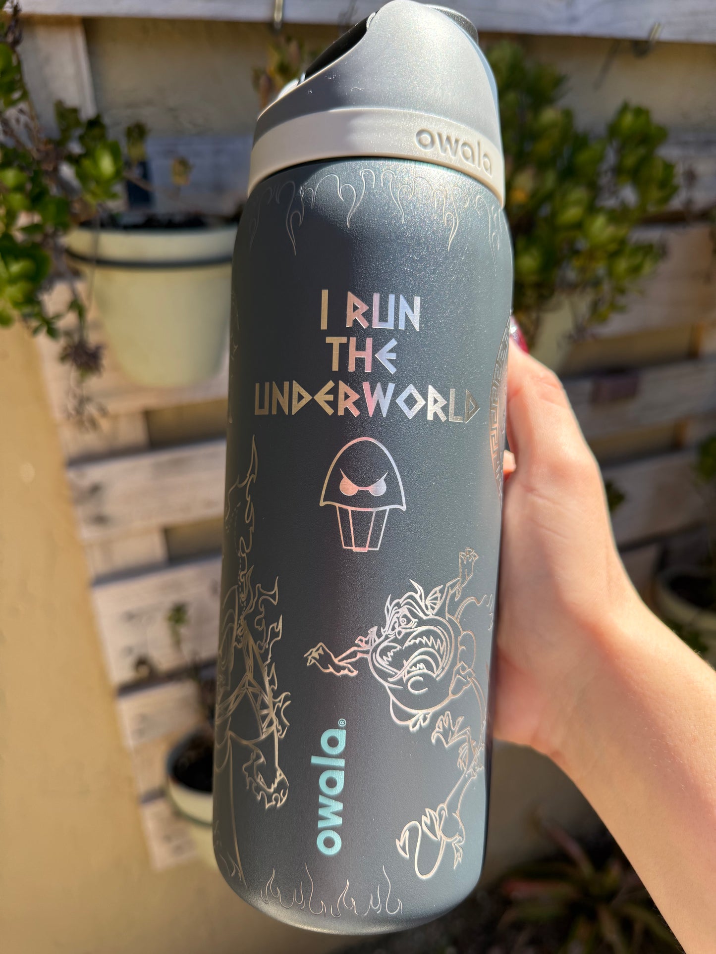 Villains Hades Owala Engraved Tumbler, 32oz