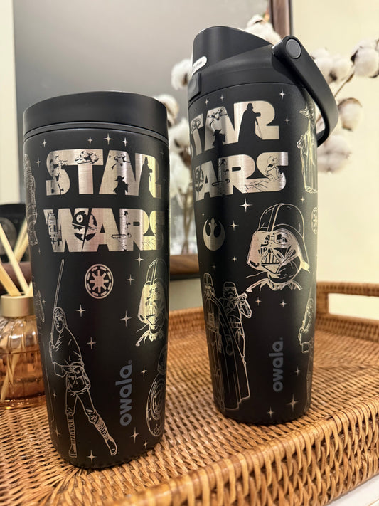 Star Wars Engraved Owala FreeSip 24oz
