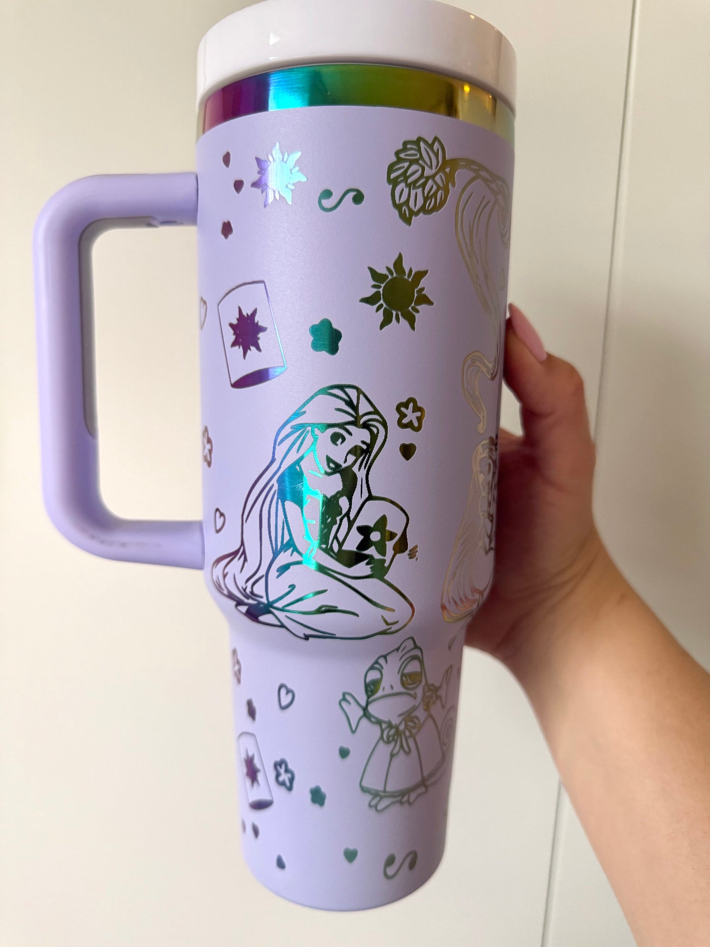 Long Hair Princess Engraved 40oz Tumbler