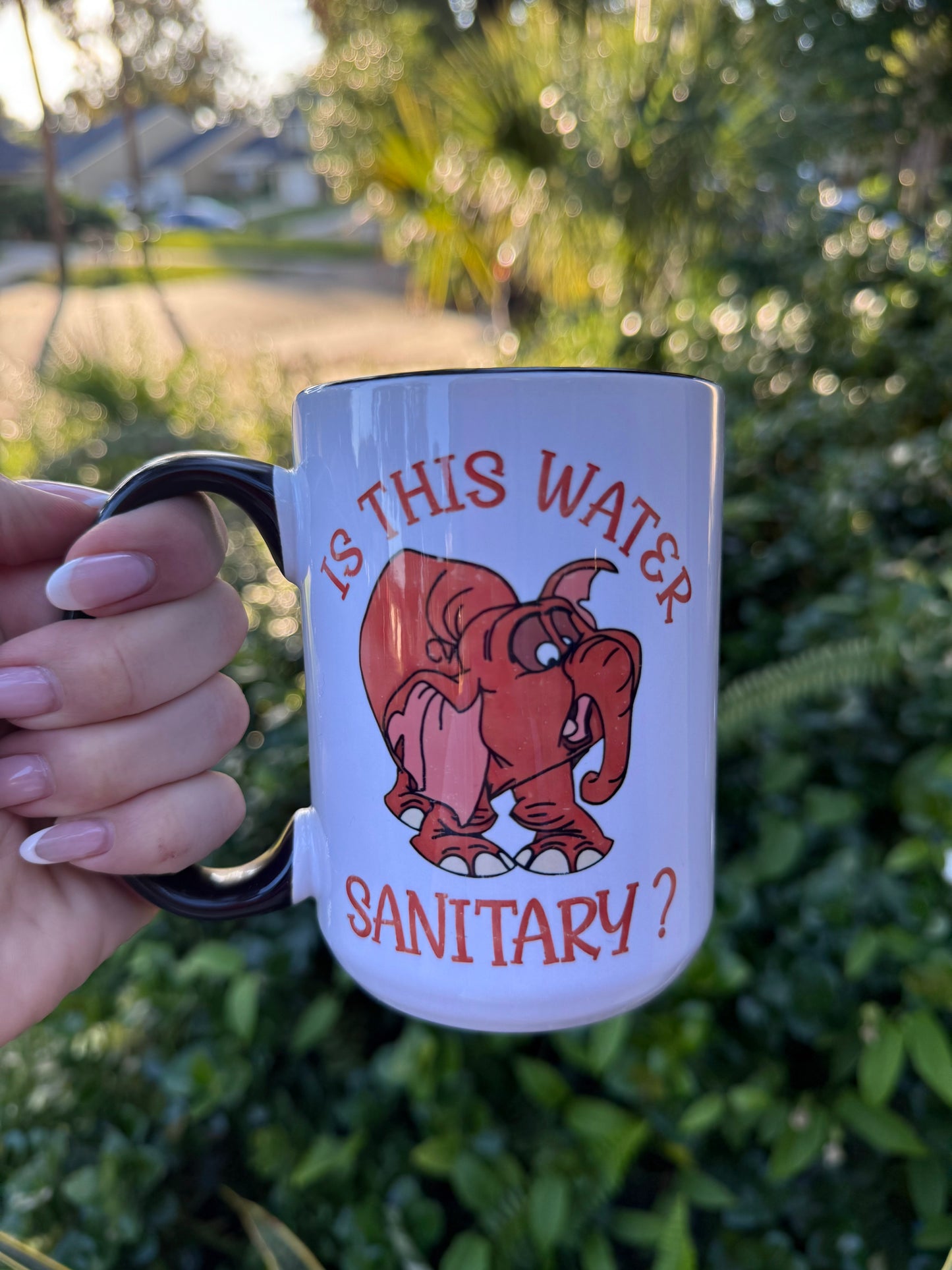 Tarzan Elephant Water Sanitary Mug, 16oz Mug