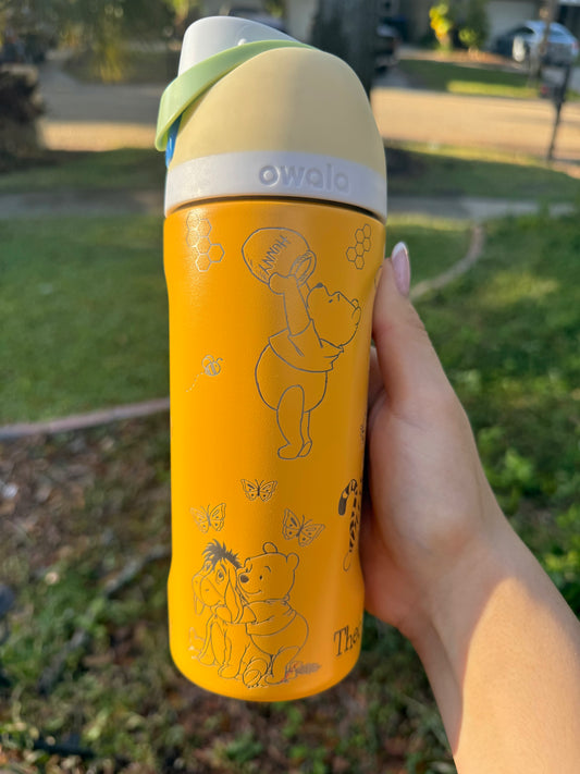 Kids Owala FreeSip 16oz, Pooh Bear