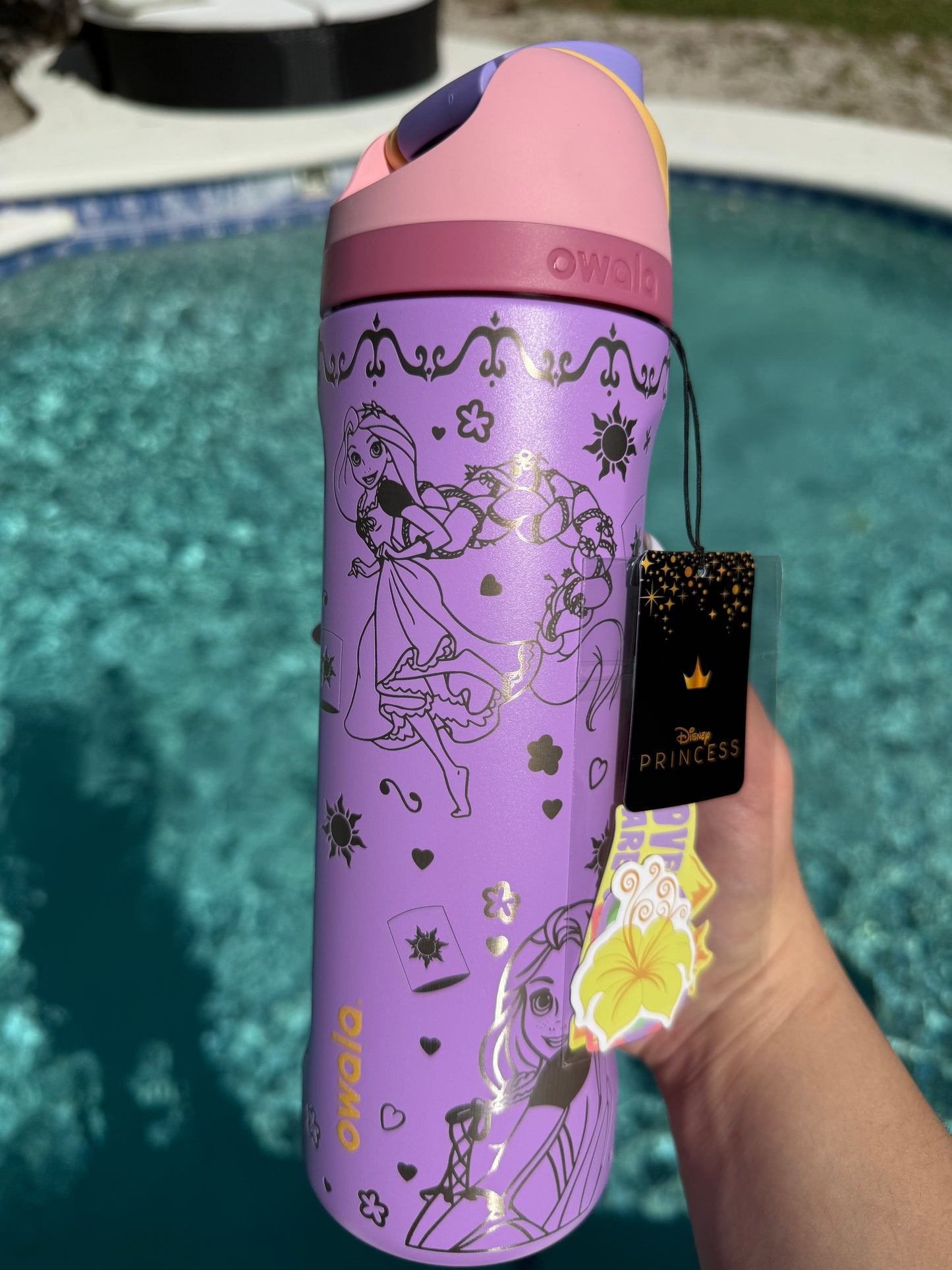 SALE Purple Princess Engraved Owala Free Sip 24oz, Special Edition