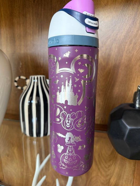 Disney Halloween Engraved Owala, Boo to you!