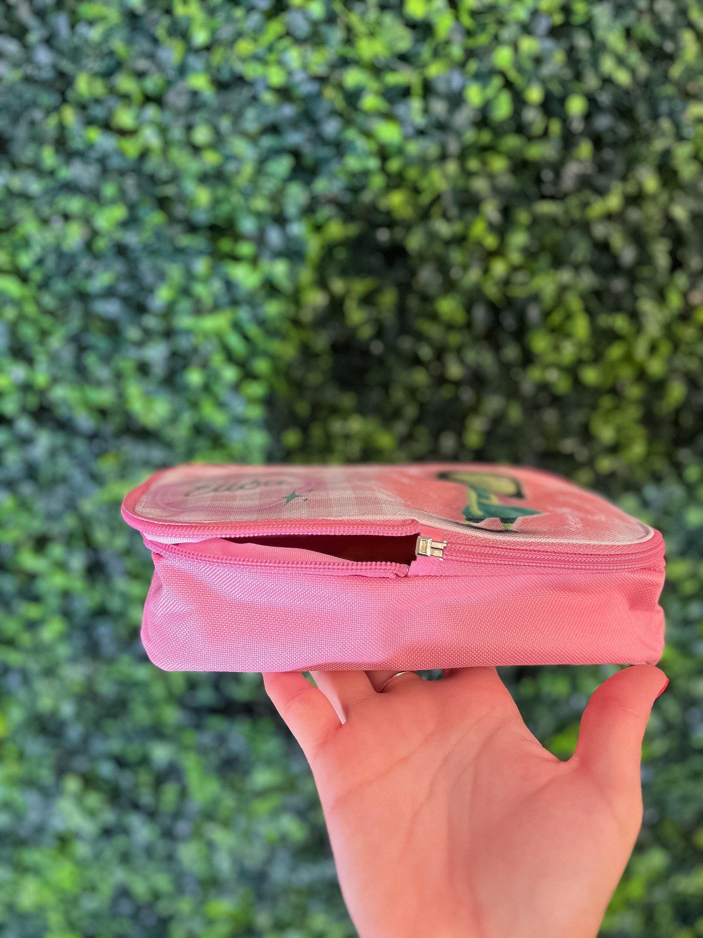 Kids Personalized Toiletry bag Disgust Inside Out Pink Custom With Your Child Name for School or Party favor, Perfect gift for girls