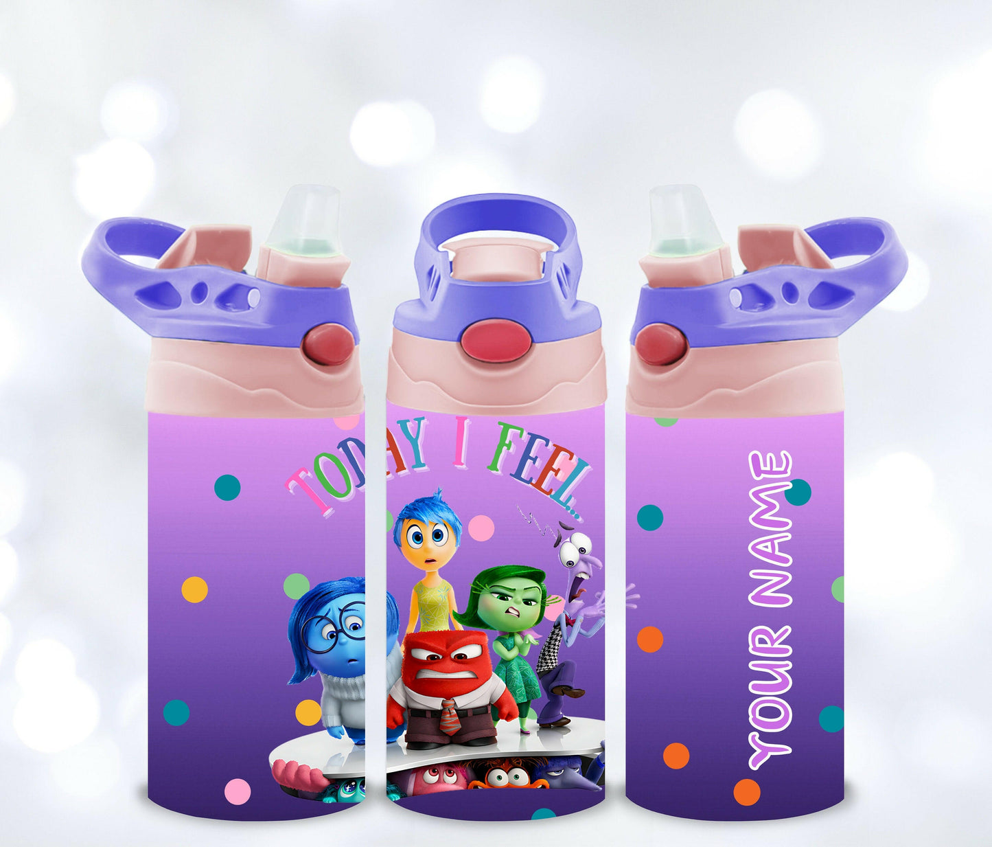 Custom Name Toddler Backpack for School Personalized for Girls, Back to School Matching Water Bottle