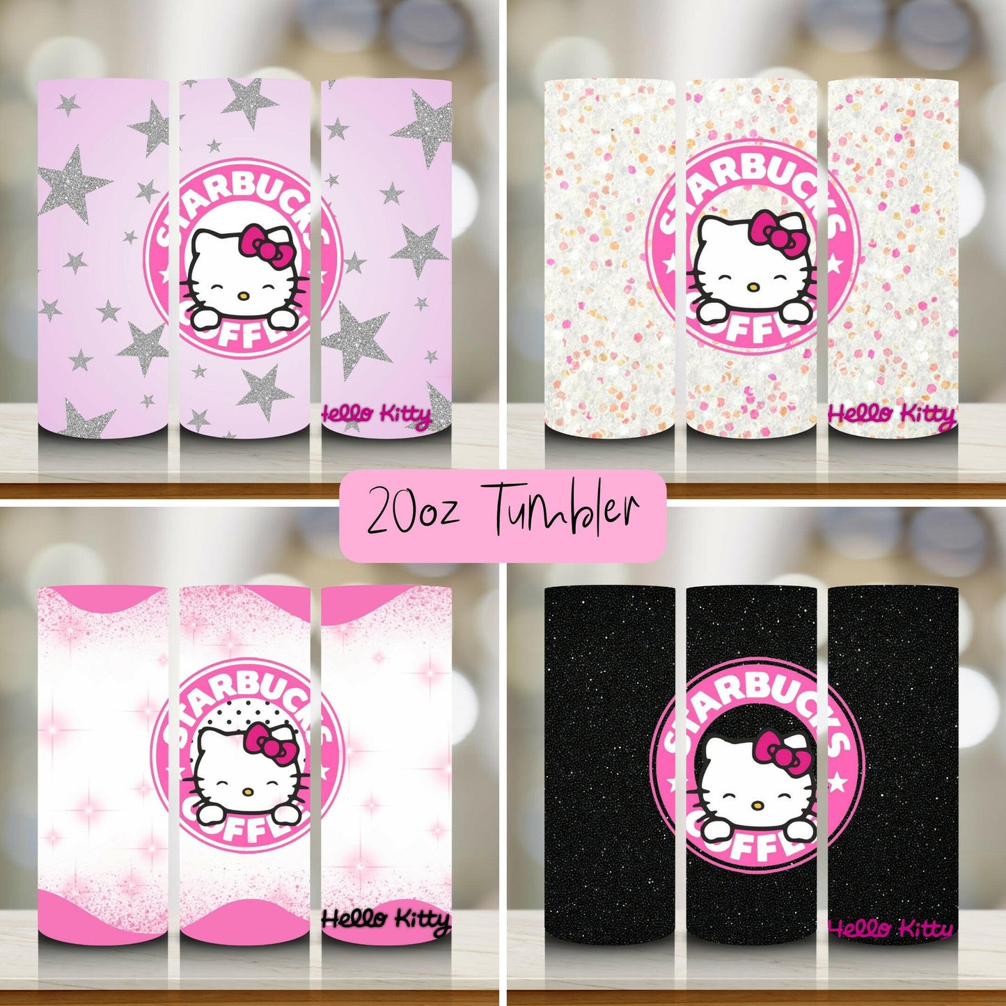 Kitty Inspired Personalized 20oz Starbucks Stainless Steel w/ Straw perfect gift for her