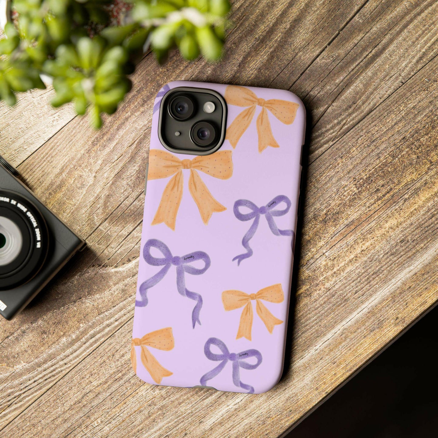 Spooky Coquette iPhone Case for Halloween (13/14/15 All variations), Matte Finish perfect Cute Halloween gift