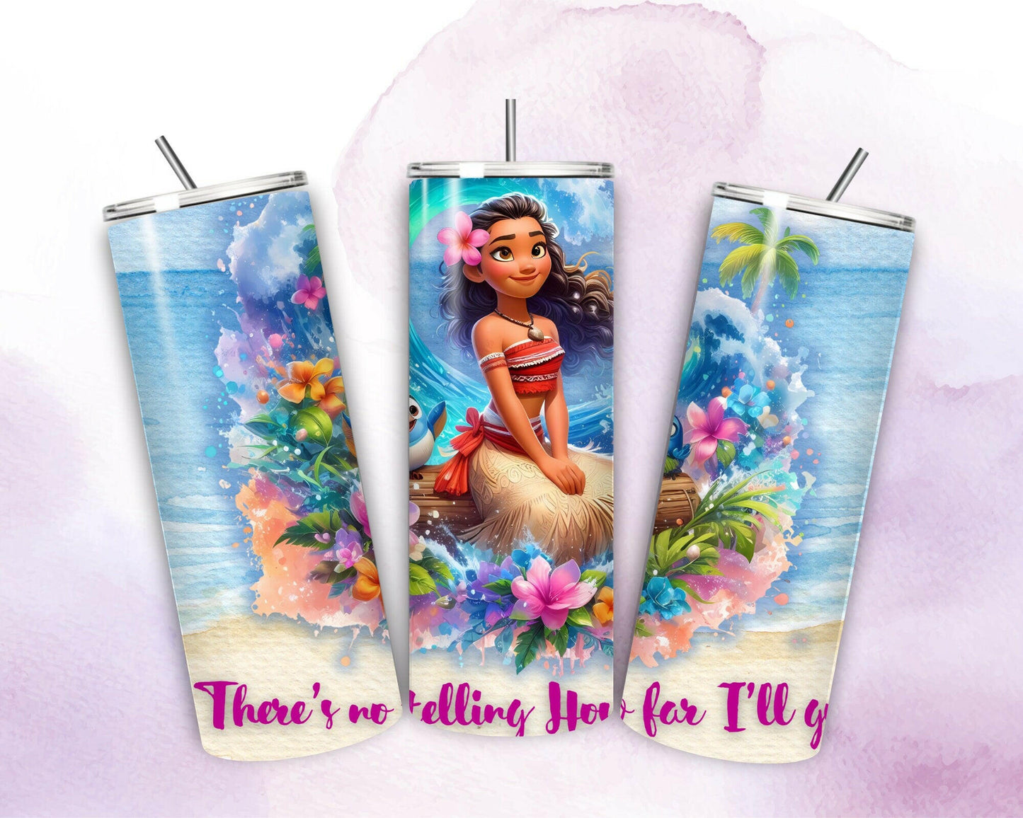 Princess Personalized 20oz Cup with Straw, Add your Name to Stainless Steel Tumbler