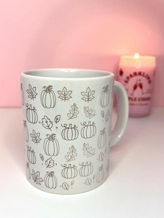 Fall Mug 11oz Pumpkin Spice Everything Nice Retro Fall Coffee Mug gift, Cozy Aesthetic, Pumpkin Spice Latte Cup