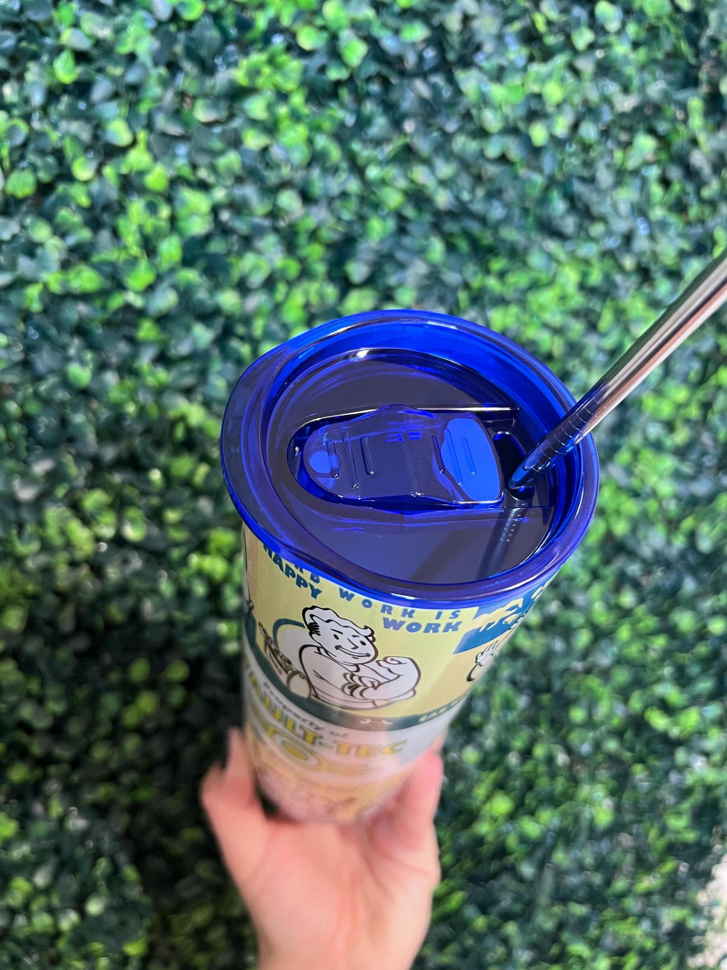 Fallout Inspired Vault Boy 20oz Tumbler, Iced Coffee Cup, Cosplay Gift, Vault Dwellers, Nuka Cola, Fallout Fan Art, Vault Boy gift