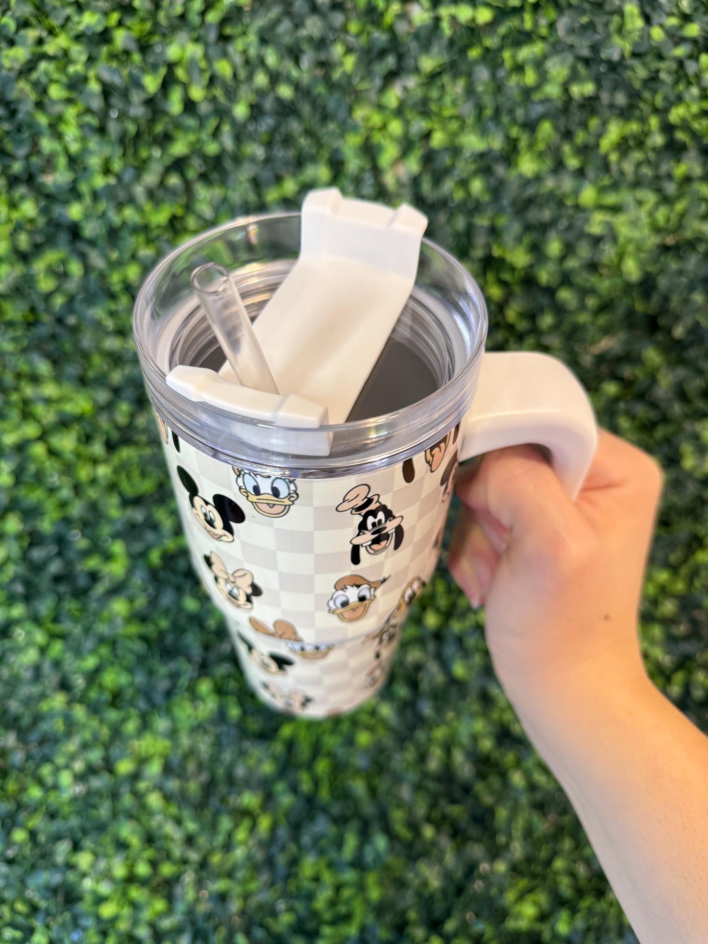 Kids Tumbler 20oz Cup with Handle, Mouse Kids Water Bottle, Neutral for kids, perfect Birthday Gift
