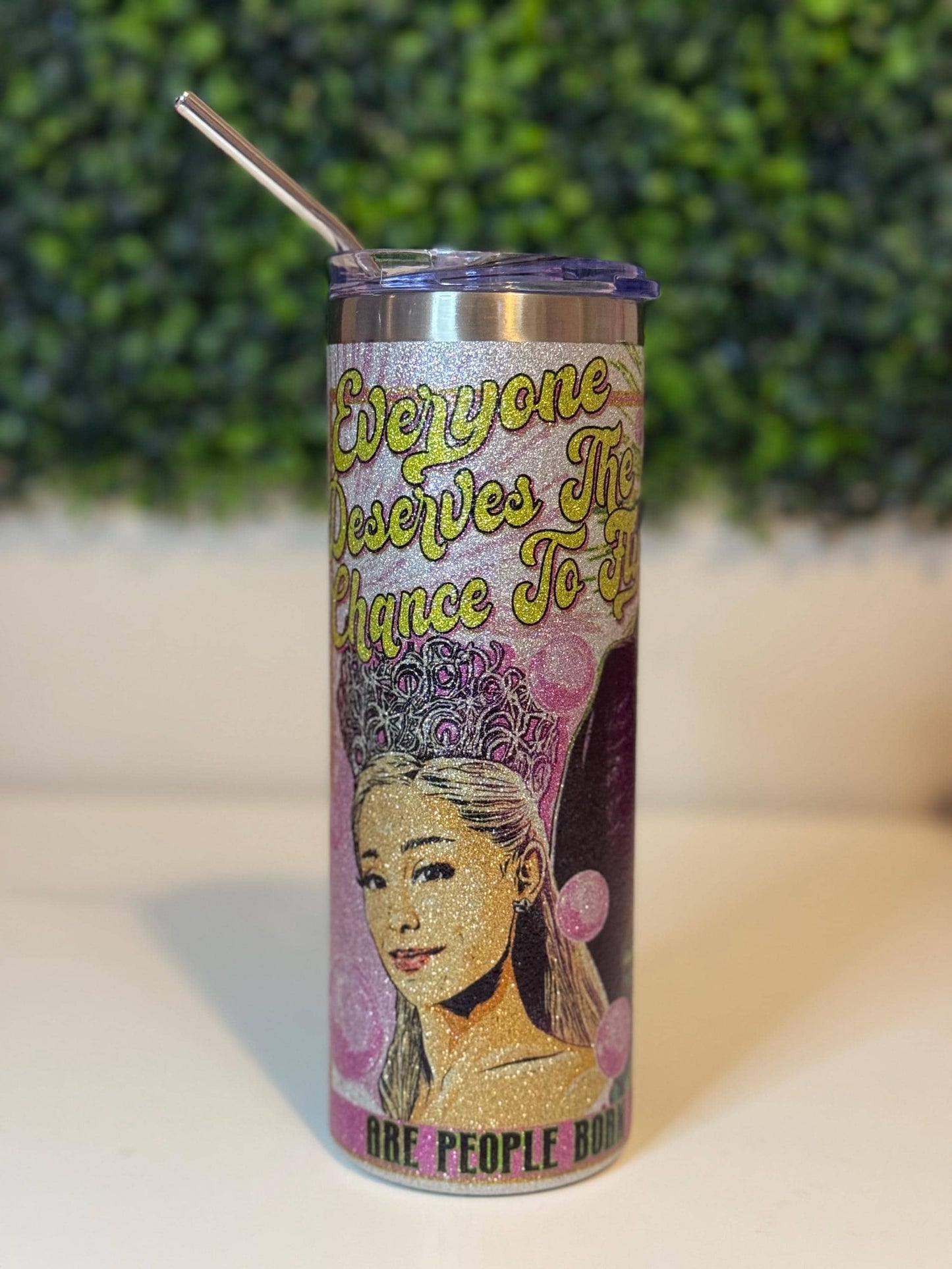 Wicked Glitter 20oz Tumbler, Glinda witch ,Elphaba Wicked, Defy Gravity, Glinda Elphaba, Wizard of Oz, Gift for her
