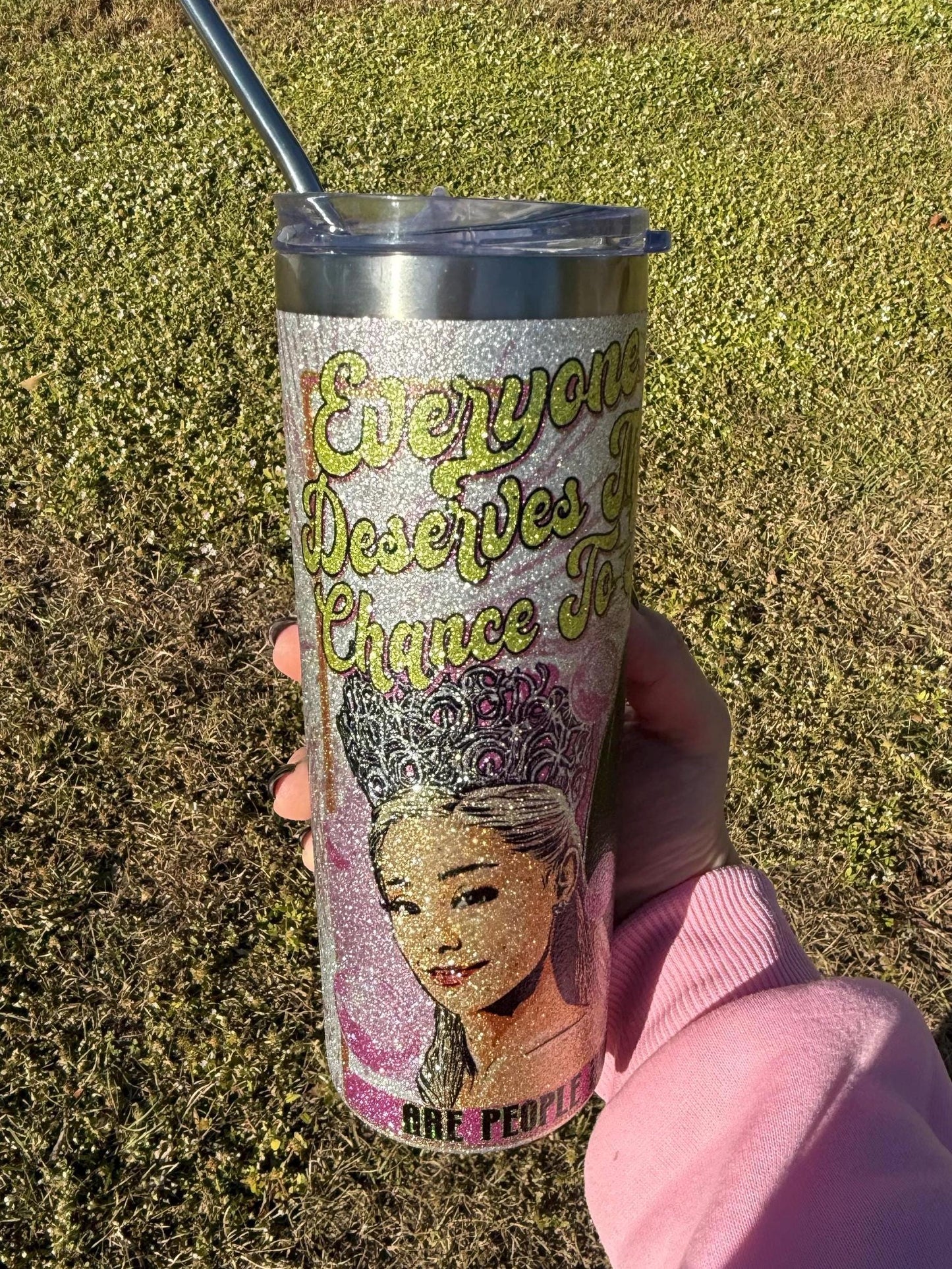 Chunky glitter Wicked witches Skinny tumbler