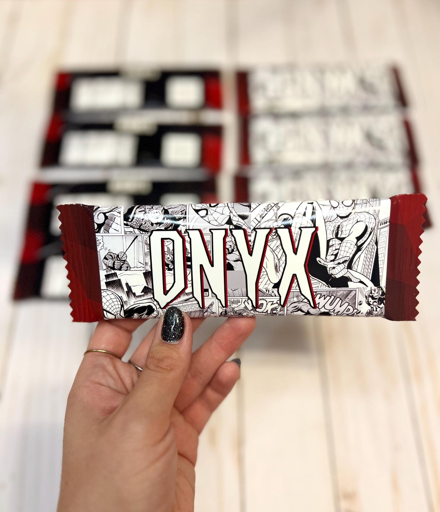 Spiderman Party Favor Bundle of Personalized Chocolate Bars 1.5oz Superhero Party, Tabletop decoration, Custom with Name and Age