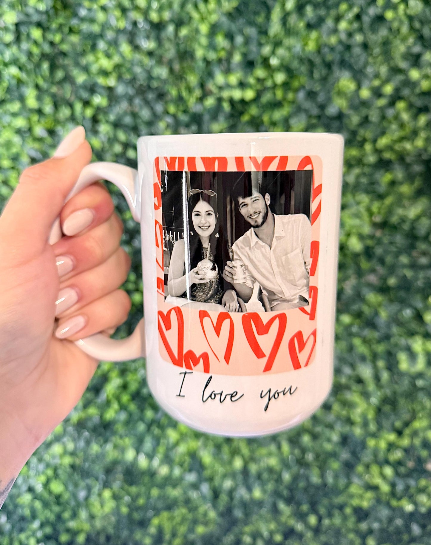Custom Photo Coffee Mug Gift, Couples Mug, I love you mug, Gift for him for her Couples