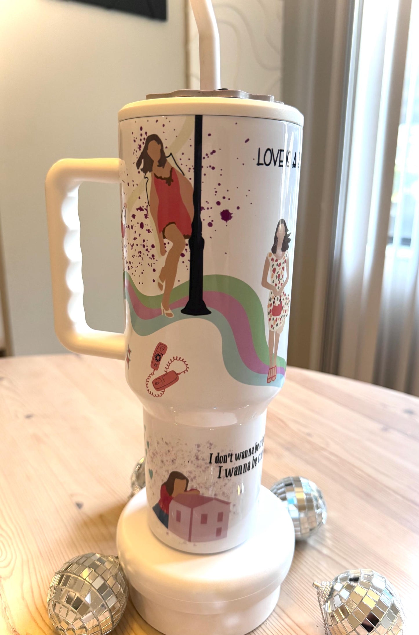 Personalized Tumbler 40oz Women Tumbler, Perfect for 30th Birthday Gifts, Romance Movie Fans, & Tumbler Lovers, Acrylic name plate optional