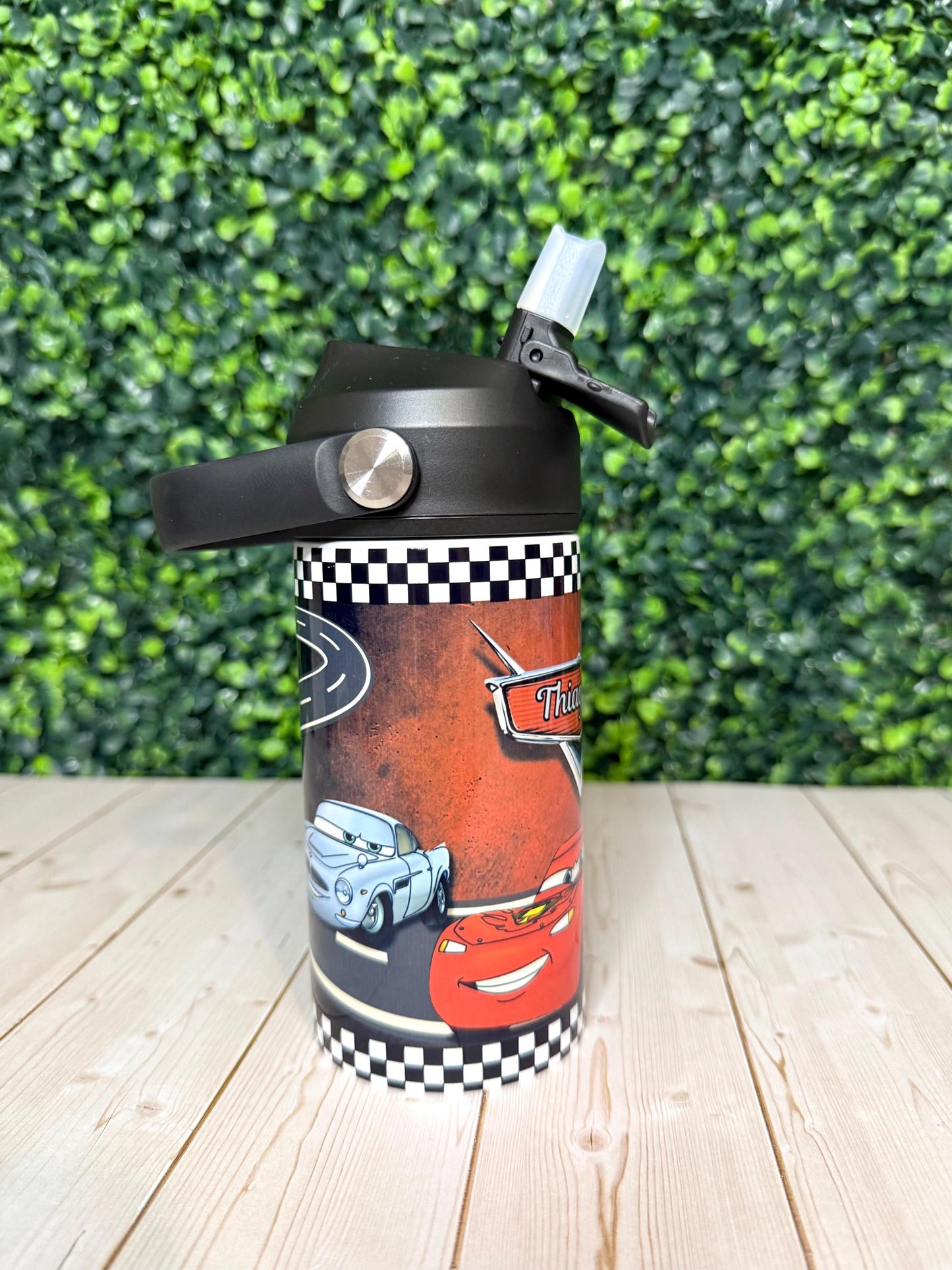 Personalized Kids Lunch Set, Cars Movie Toddler Lunchbag for School Personalized for Boys Matching Water Bottle Food Jar, Lightning Mcqueen