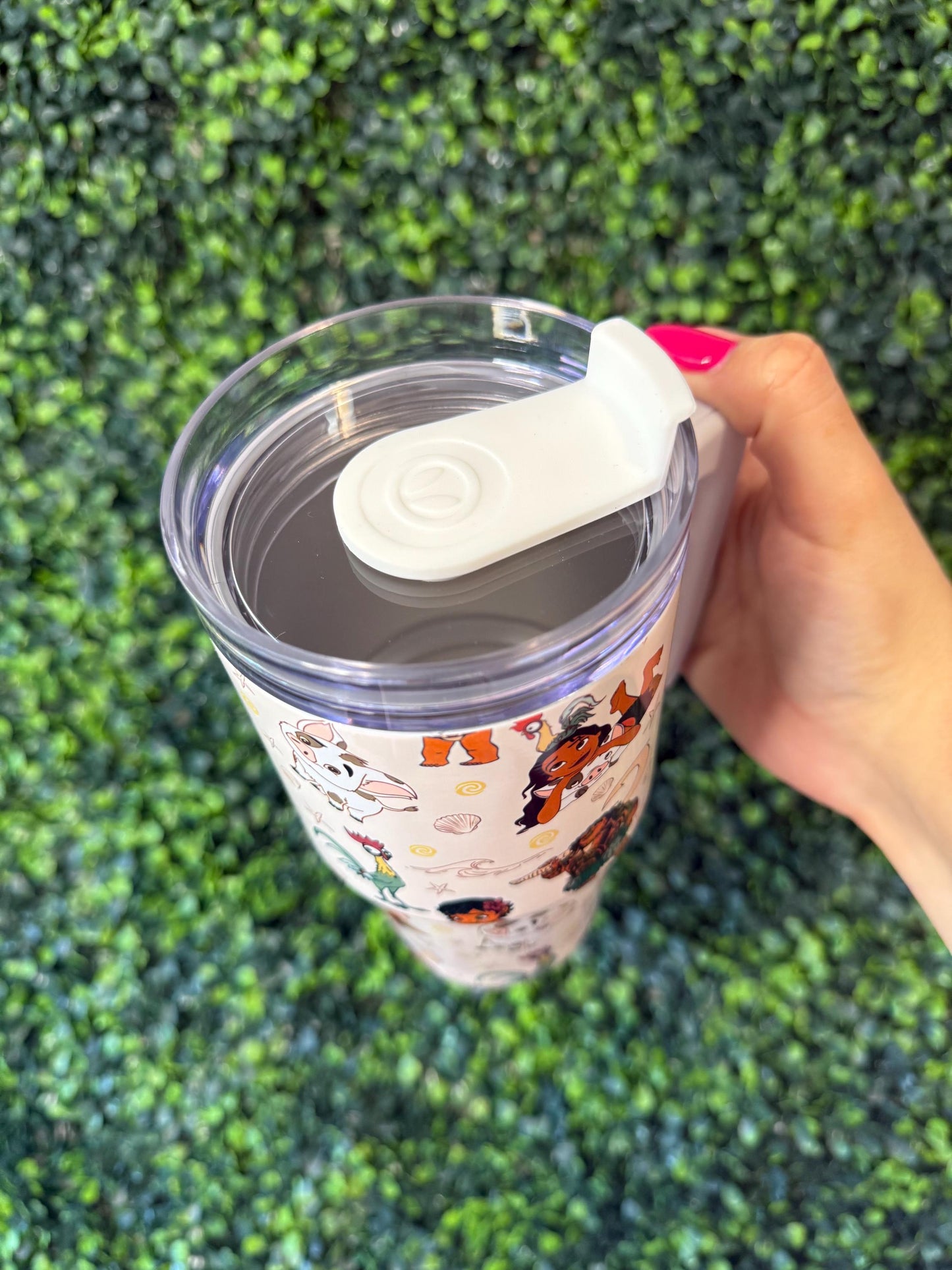 Kids Tumbler 20oz Cup with Handle,Moana Water Bottle, Moana Maui tumbler, perfect Birthday Gift, Ocean Princess