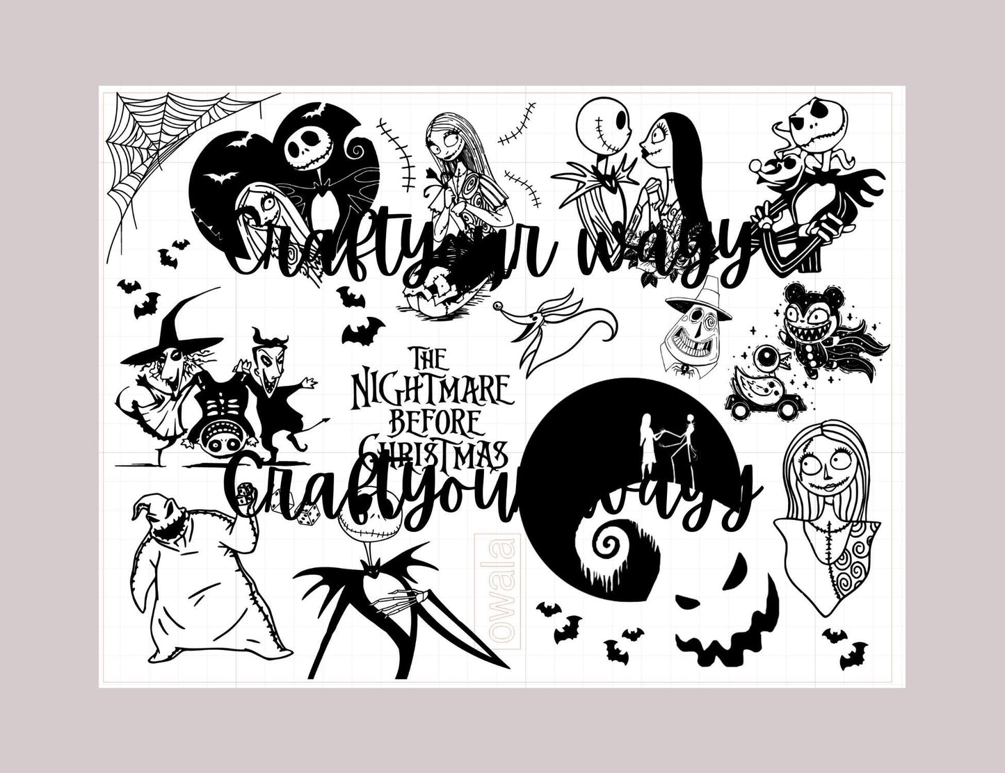 Custom Engraved Owala, Disney Nightmare Before Christmas,Owala Free Sip, Laser Engraved, Jack and Sally Tumbler, Disney engraved gifts