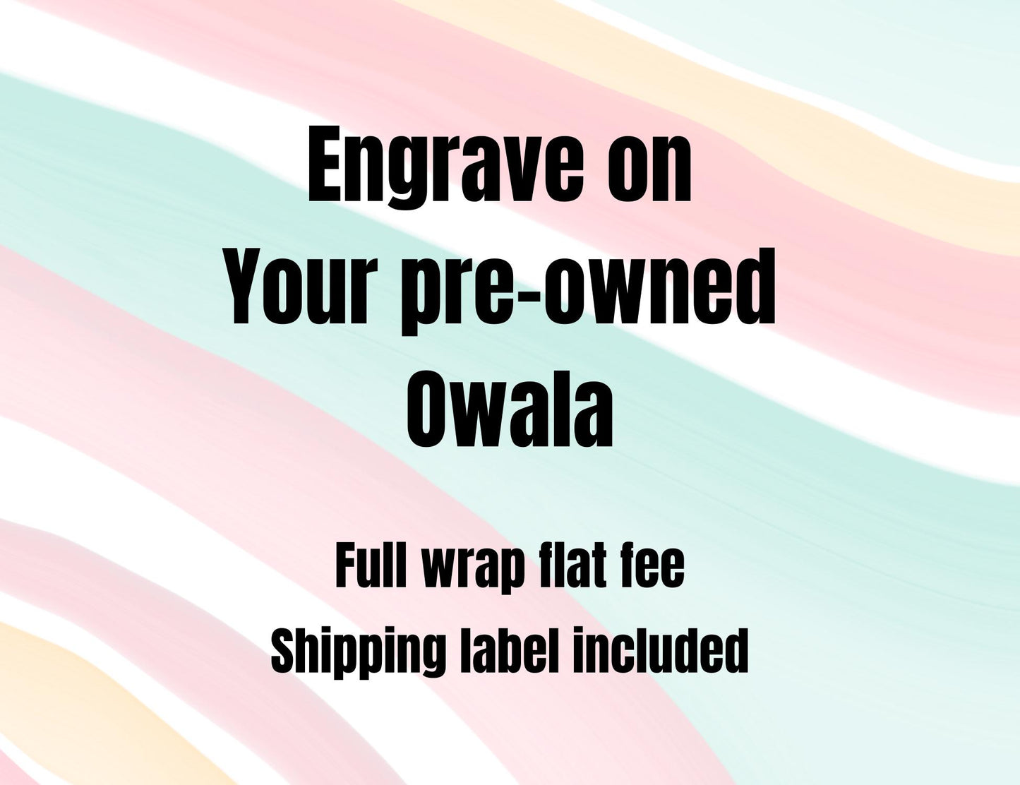 Custom Engraved Owala, Engraving on your pre-owned Owala FreeSip, Full wrap engraving, Engraved tumbler