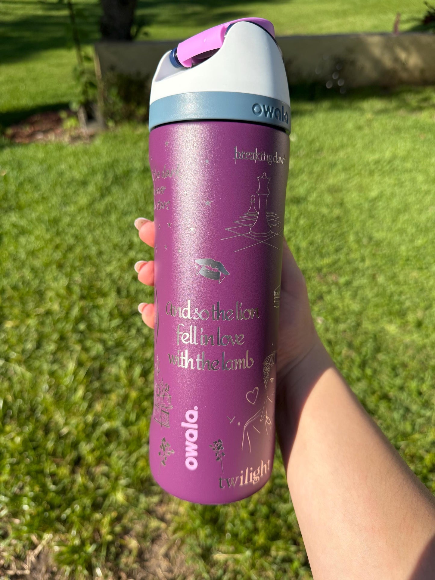 Custom Engraved Owala, Engraving on your pre-owned Owala FreeSip, Full wrap engraving, Engraved tumbler