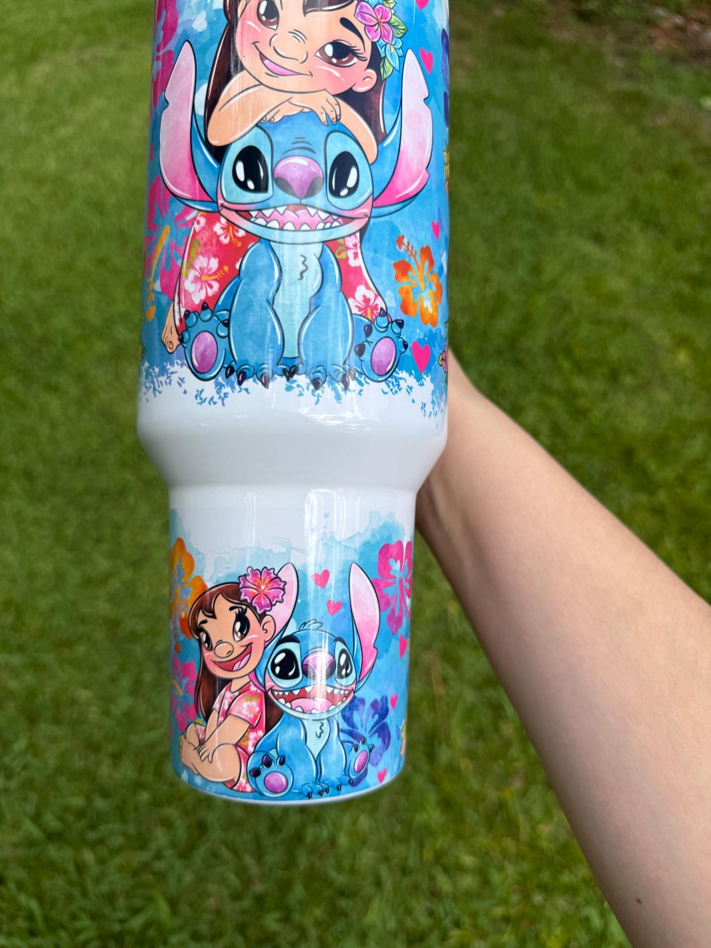 Lilo and Stitch Tumbler, Personalized Tumbler with Handle, Disney tumbler, Lilo & Stitch Inspired Cup, Stitch Stanley dupe, Disney gifts