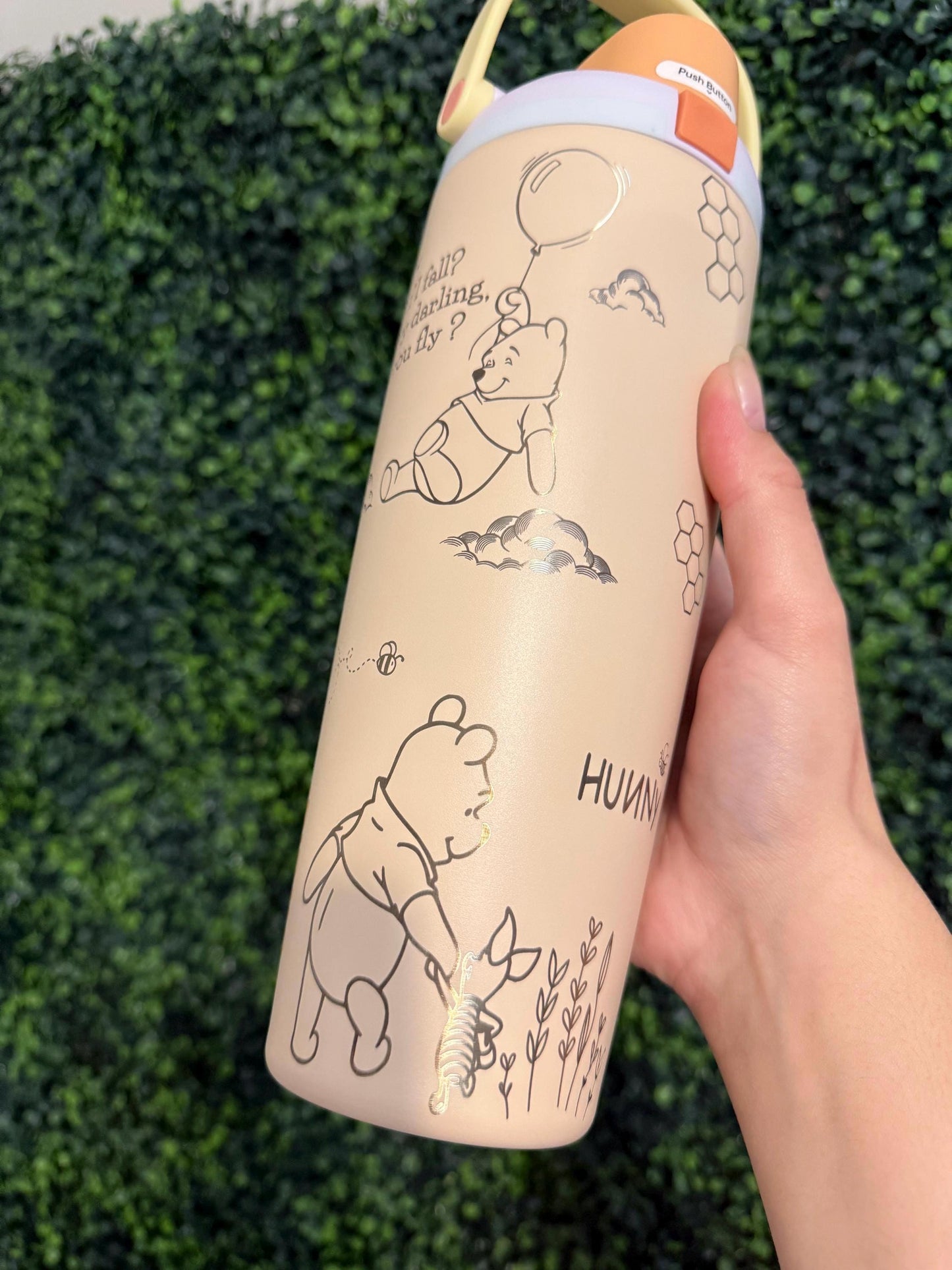 Custom Engraved Owala, Disney Winnie the Pooh, 30oz Free Sip Sway, Laser Engraved, Pooh bear Tumbler, Disney engraved gifts, Pooh & Friends