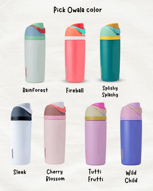 Custom Engraved Kids Tumbler Owala FreeSip 16oz Spill Proof, Character Engraved tumbler, Toddler cup, Disney characters, Gift for kids