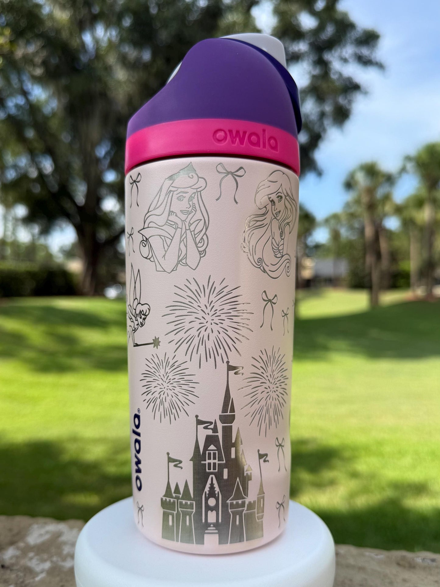 Custom Engraved Kids Owala FreeSip 16oz, Disney Princess Mashup Inspired