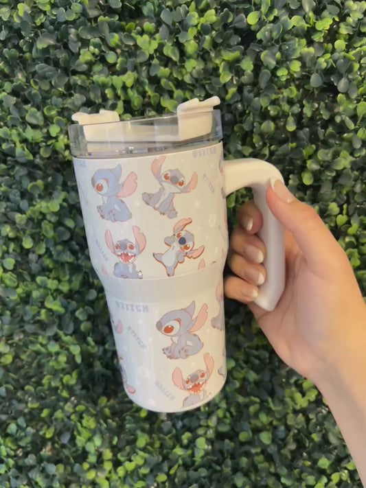 Kids Tumbler 20oz Cup with Handle, Stitch Kids Water Bottle, perfect Birthday Gift