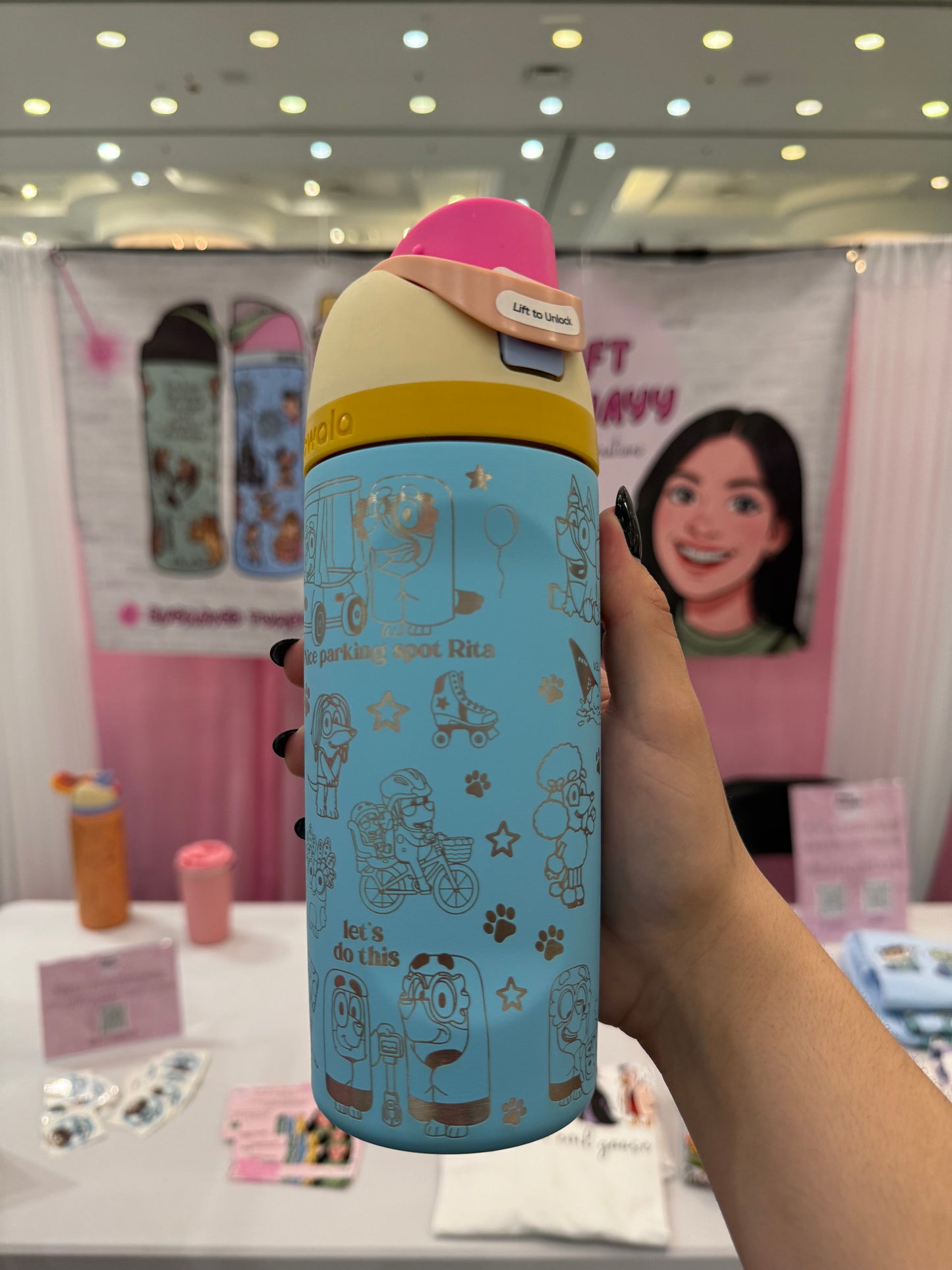 Kids Owala FreeSip 16oz, Disney Bluey Mashup