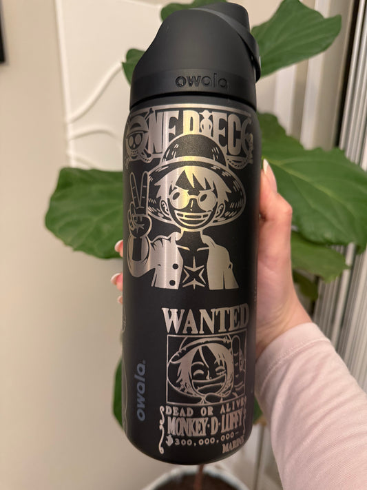 One Piece Manga Engraved Owala Tumbler