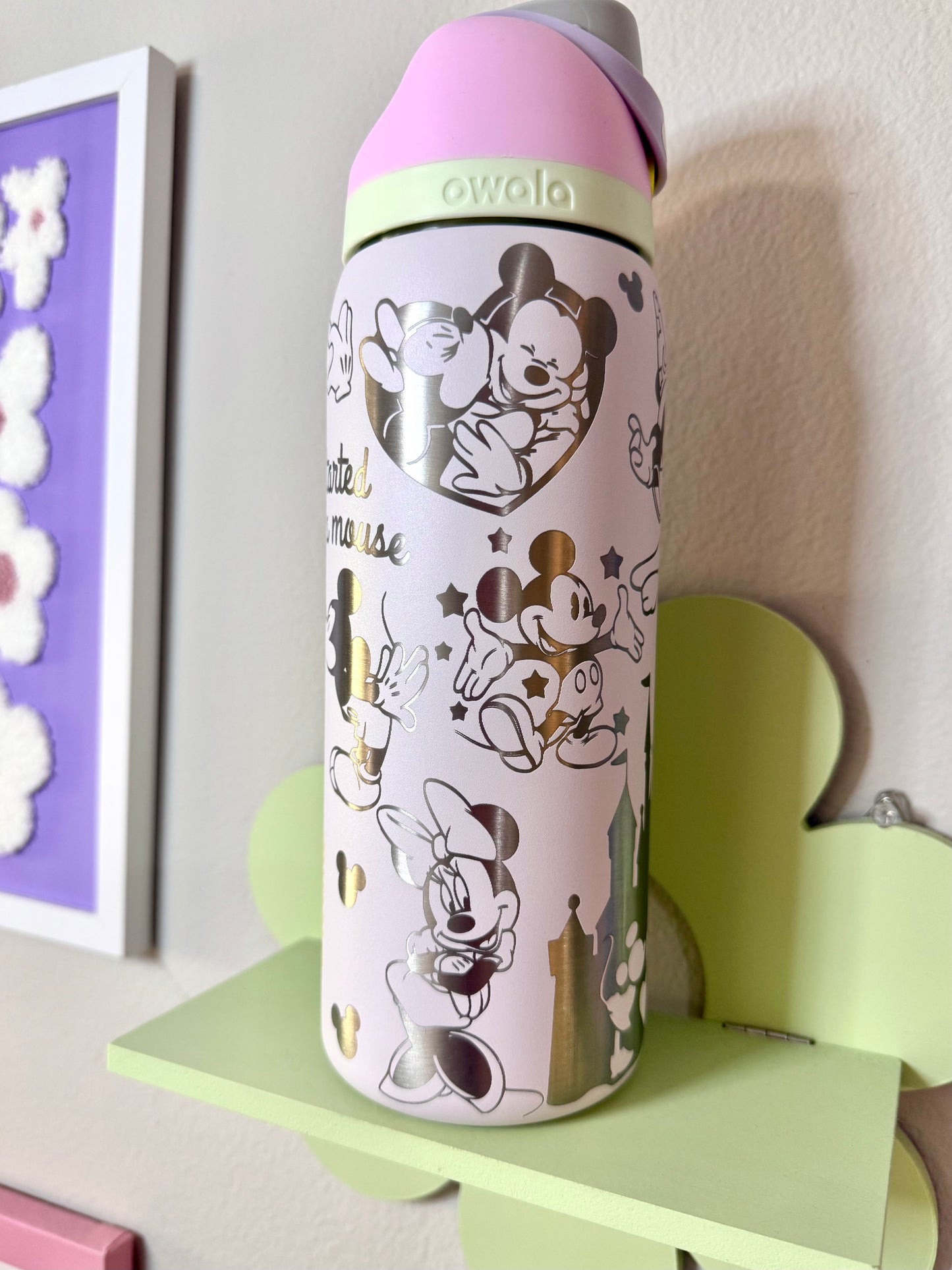 Disney Mickey Minnie Owala Engraved Free Sip, 32oz