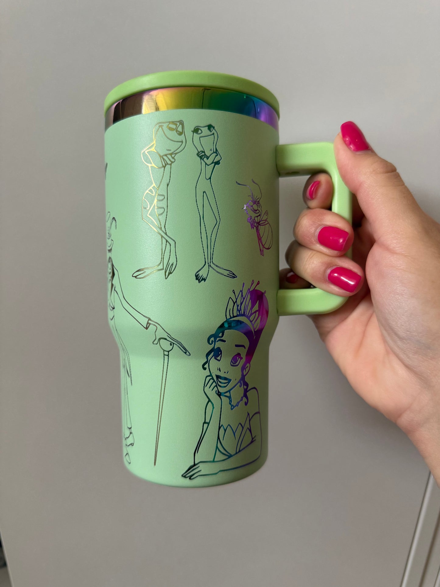Tiana Princess FreeSip 20oz Engraved Tumbler Princess and the Frog