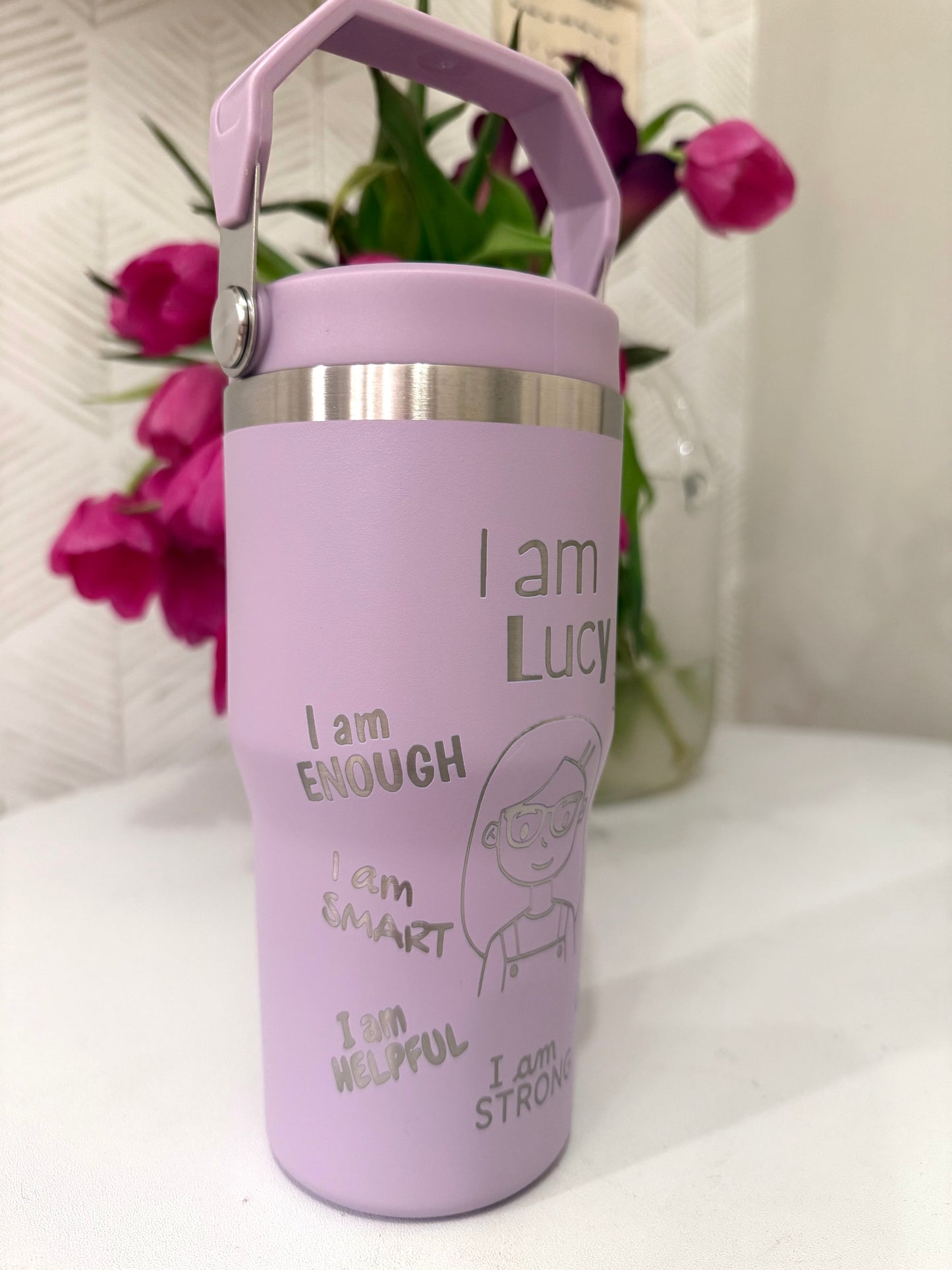 Emotional Support Cup for Kids, 20oz Personalized gift tumbler with Name