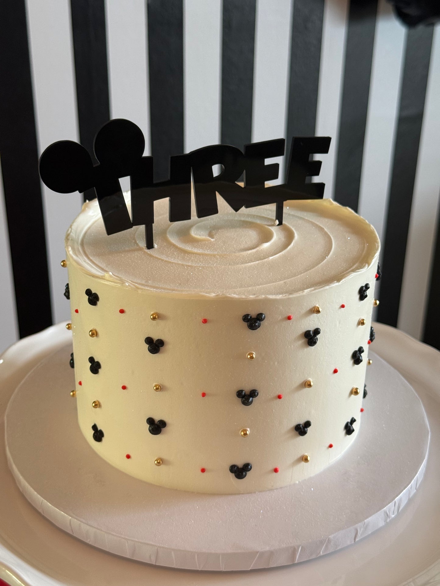 Mickey Birthday Cake Topper, Personalized Acrylic