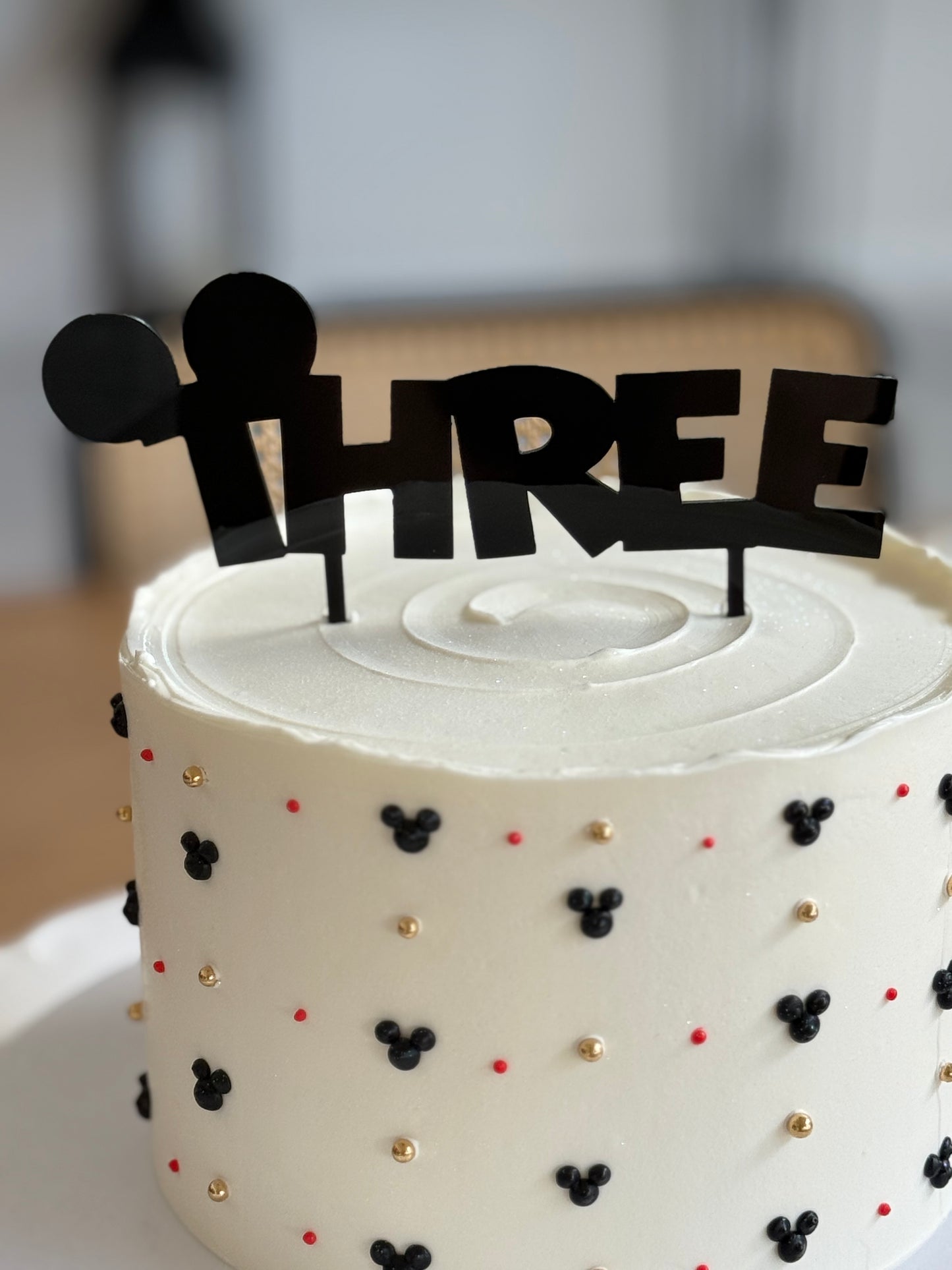 Mickey Birthday Cake Topper, Personalized Acrylic