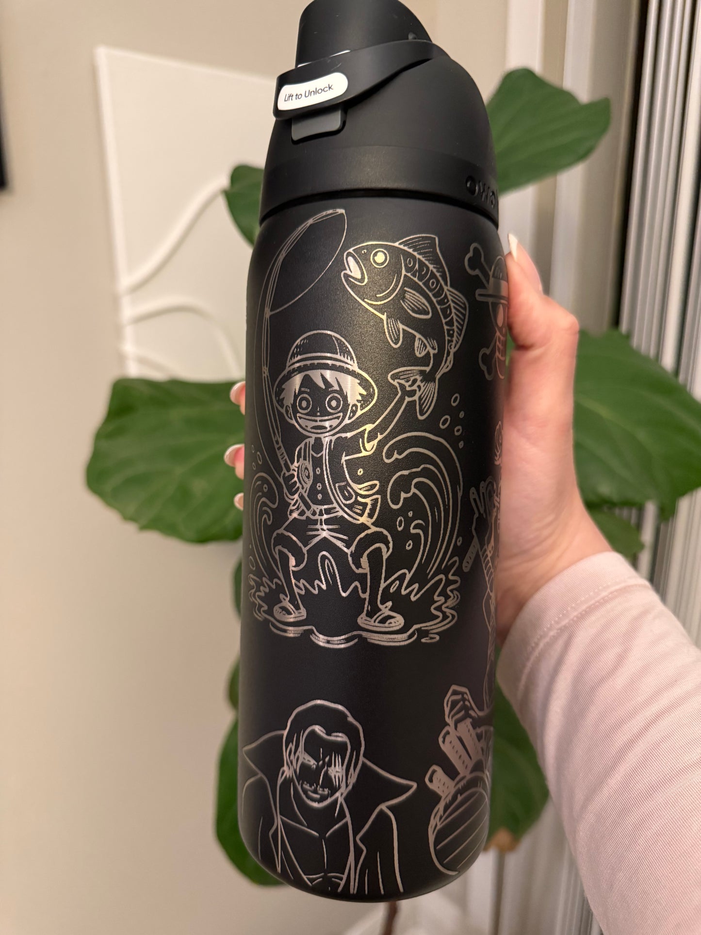 One Piece Manga Engraved Owala Tumbler