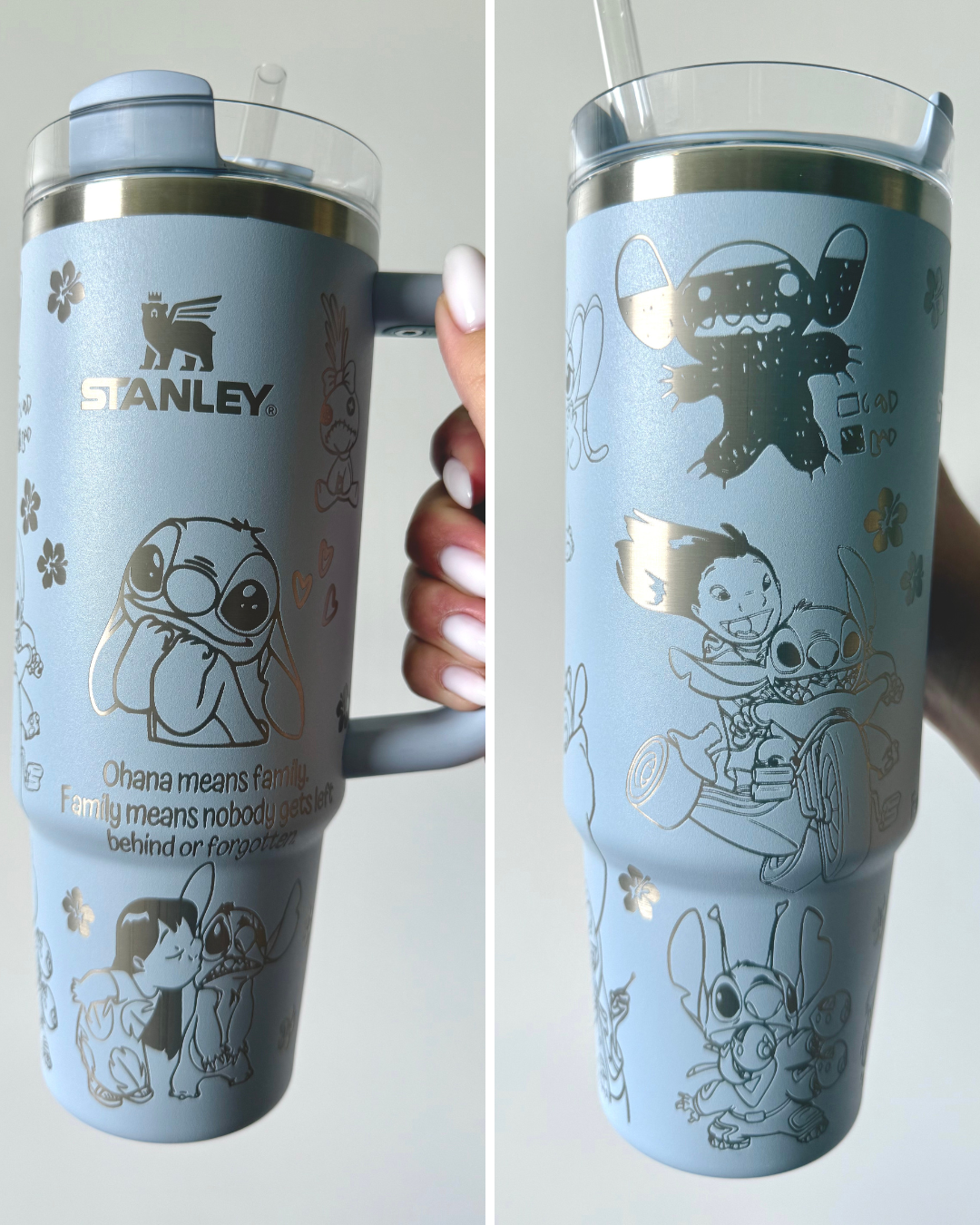Cute Alien Engraved Stanley Tumbler, 30oz