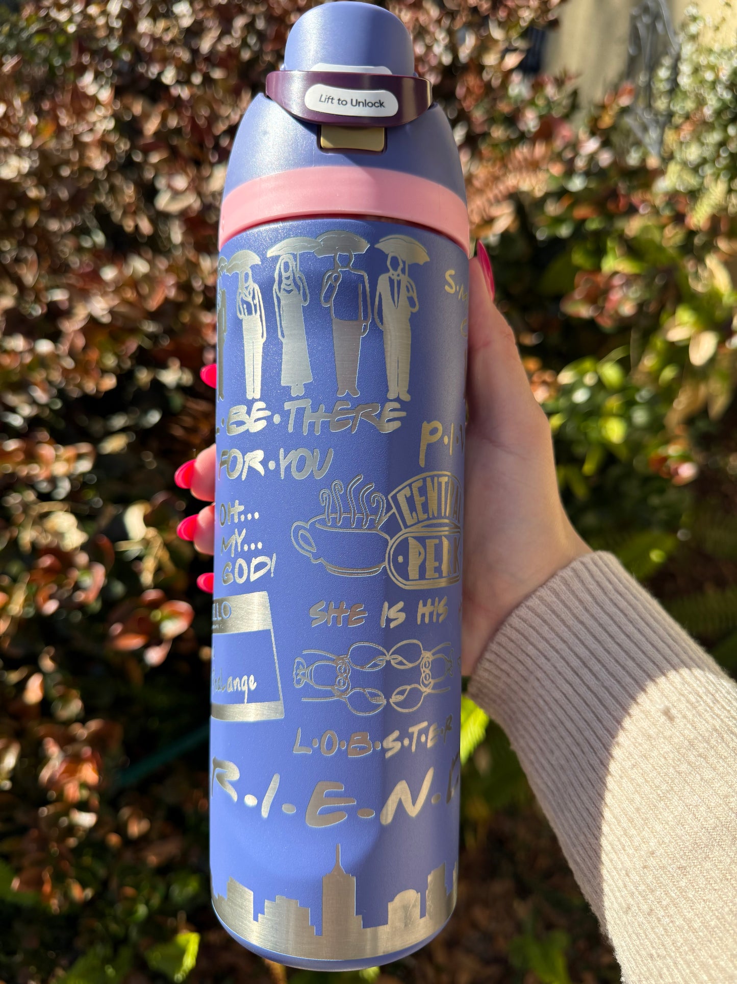 Friends Tv Show Owala Engraved Free Sip