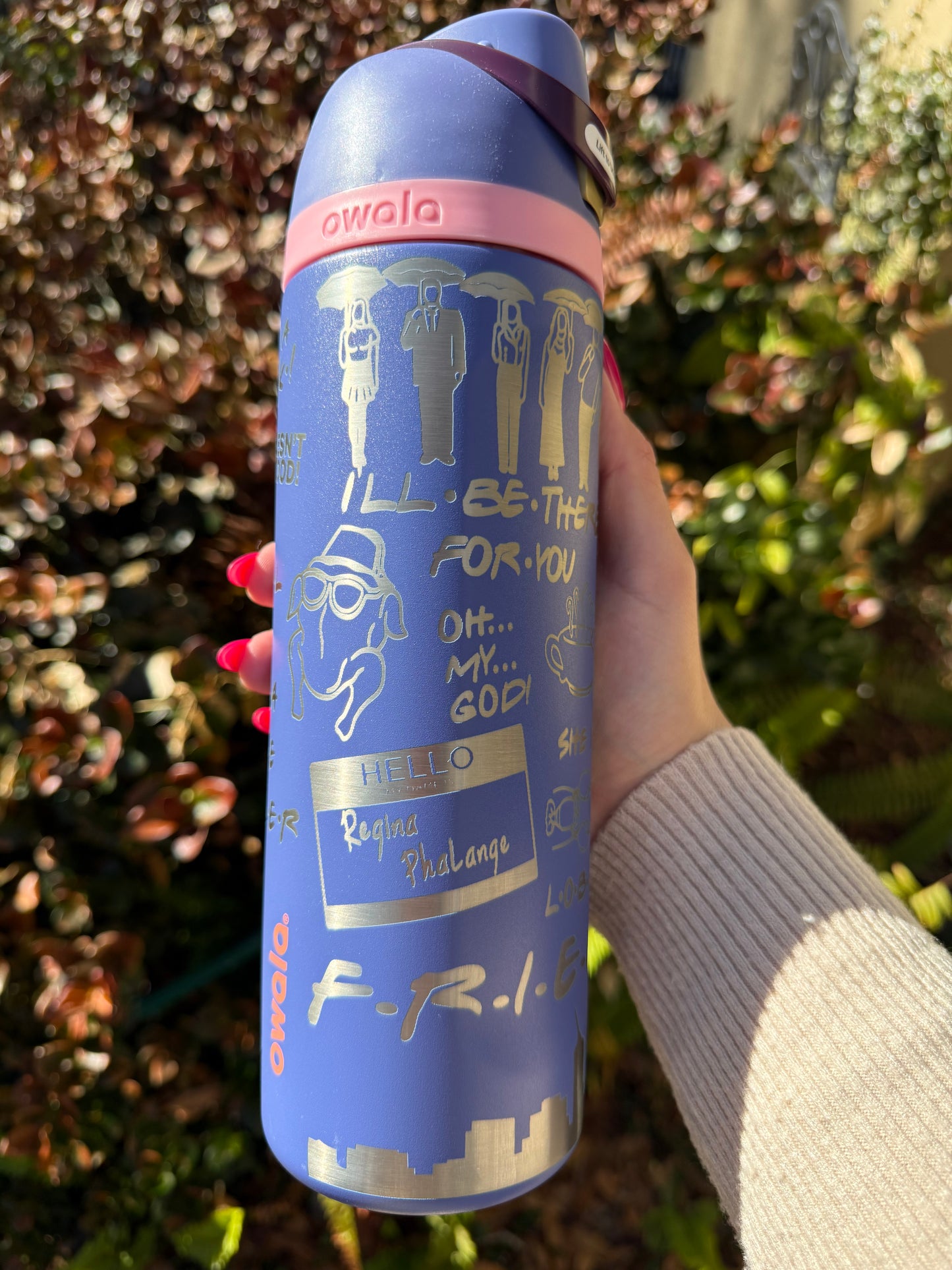 Friends Tv Show Owala Engraved Free Sip